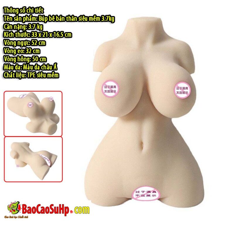 Búp bê Tình dục Bán thân Lealia ngực bự eo thon 3.7kg TPE