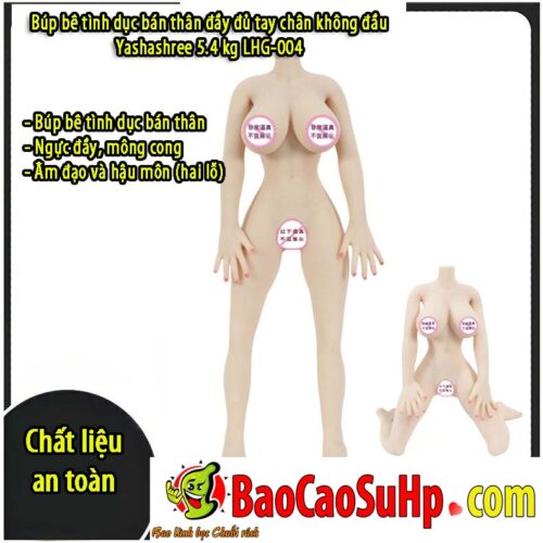 Bup be tinh duc ban than day du tay chan khong dau Yashashree 1 - Búp bê tình dục bán thân đầy đủ tay chân không đầu Yashashree 5.4 kg LHG-004