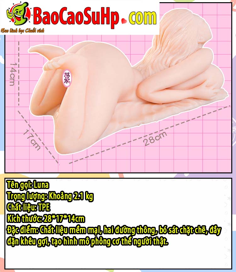 Bup be tinh duc mini Luna Hungry Wife 30 - Búp bê tình dục mini Luna Hungry Wife 3 kiểu lựa chọn up ngửa TPE 2kg Bup be tinh duc mini Luna Hungry Wife 30 - Búp bê tình dục mini Luna Hungry Wife 3 kiểu lựa chọn up ngửa TPE 2kg