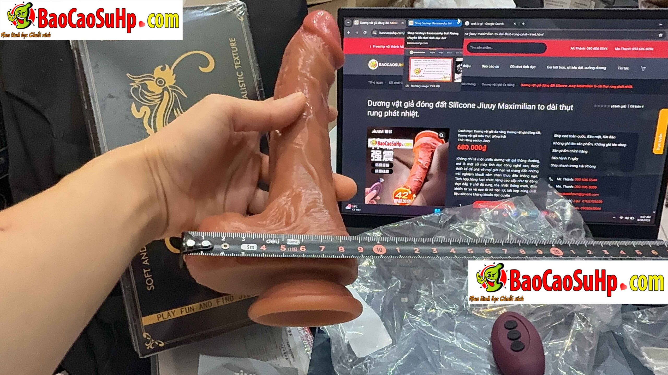 anh chup duong vat gia dong dat Silicone Jiuuy Maximilian 1 scaled - Dương vật giả đóng đất Silicone Jiuuy Maximilian to dài thụt rung phát nhiệt.