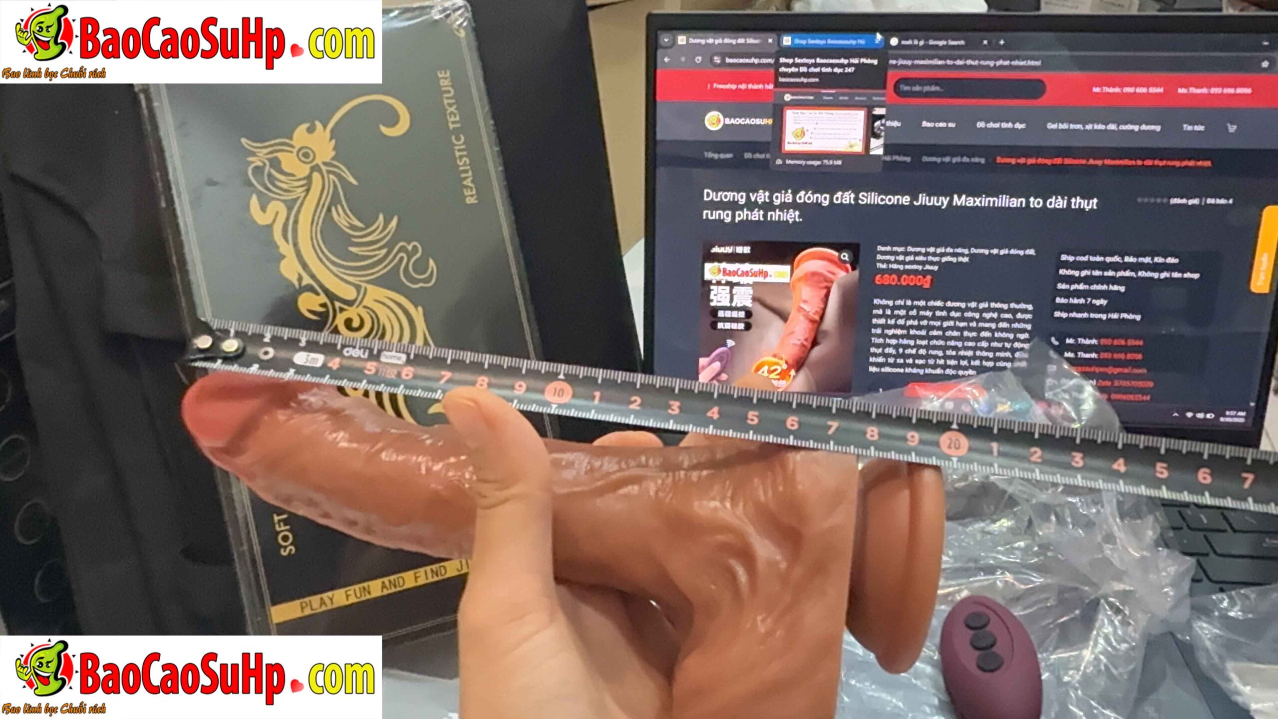 anh chup duong vat gia dong dat Silicone Jiuuy Maximilian 2 scaled - Dương vật giả đóng đất Silicone Jiuuy Maximilian to dài thụt rung phát nhiệt.