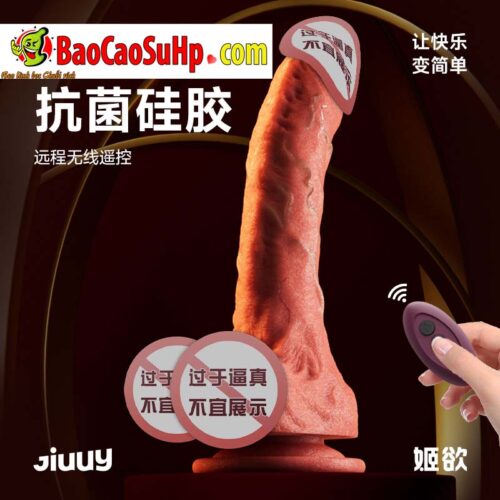 duong vat gia Silicone Jiuuy Maximilian 4 - Dương vật giả đóng đất Silicone Jiuuy Maximilian to dài thụt rung phát nhiệt.