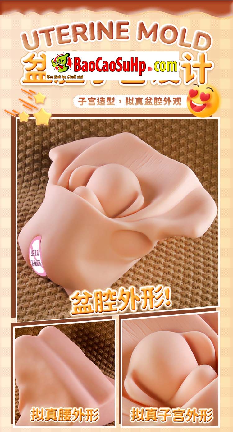 Am dao gia mo phong tu cung Jiuai Ver5 Uterine Mold 14 - Âm đạo giả mô phỏng tử cung Jiuai Ver 5 Uterine Mold 2kg