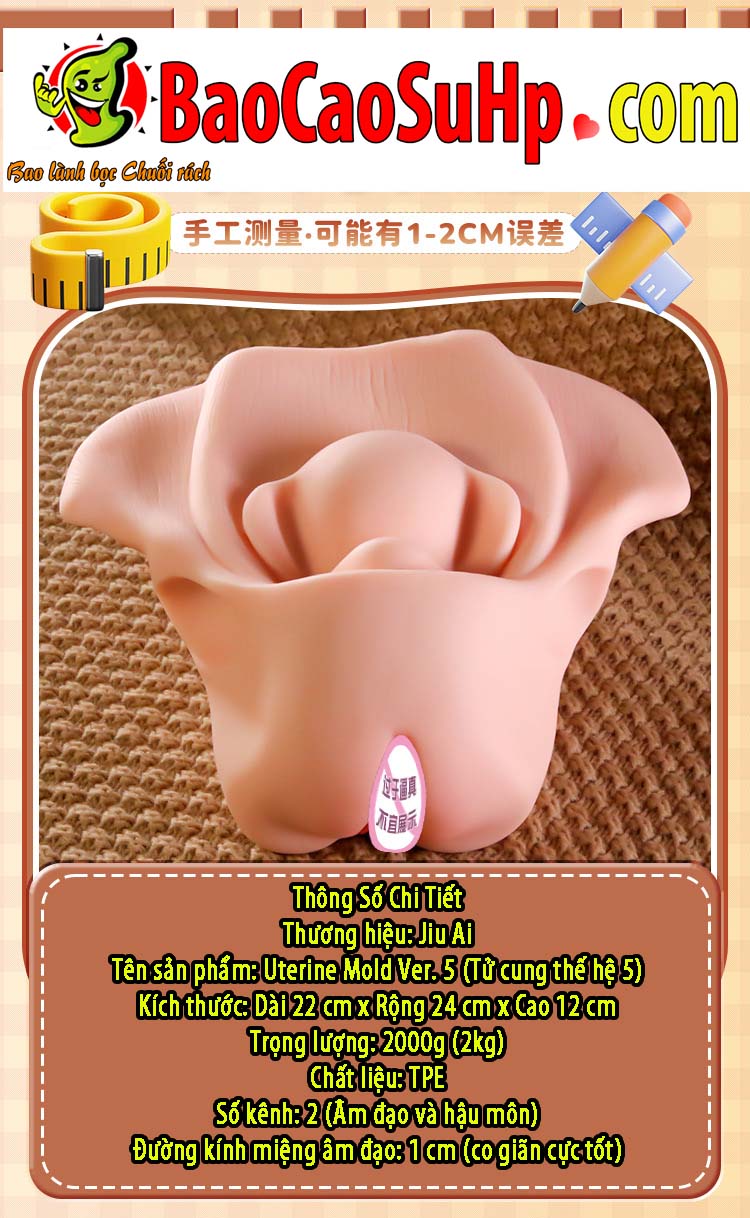 Am dao gia mo phong tu cung Jiuai Ver5 Uterine Mold 15 - Âm đạo giả mô phỏng tử cung Jiuai Ver 5 Uterine Mold 2kg