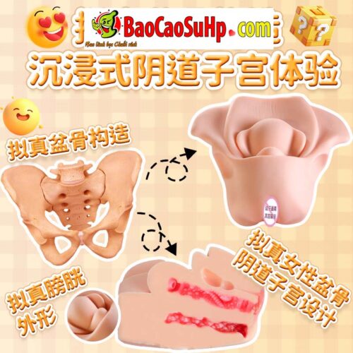 Am dao gia mo phong tu cung Jiuai Ver5 Uterine Mold 4 - Âm đạo giả mô phỏng tử cung Jiuai Ver 5 Uterine Mold 2kg