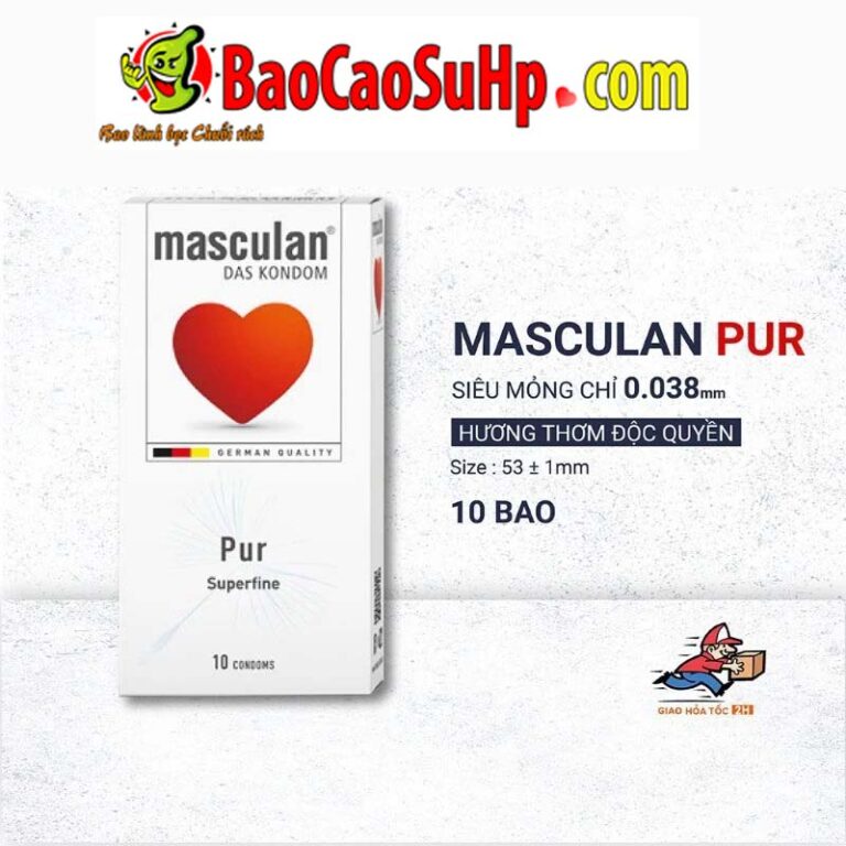 Bao Cao Su Masculan Pur Superfine: Chất Lượng Đức, Cảm Giác Chân Thật