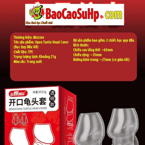 Bao cao su donden ho dau Turtle Head cover 2 - Bao Đôn Dên Hở Đầu Turtle Head Cover: Tối Giản Mà Hiệu Quả - Giữ Cảm Giác, Tăng Kích Thước