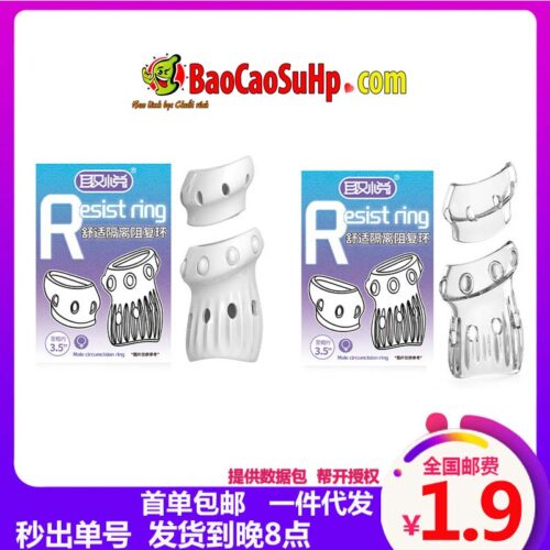 Bao cao su donden ho dau bi san Resist Ring 1 - Bao cao su donden hở đầu bi sần Resist Ring tăng kính thước giữ nguyên khoái cảm