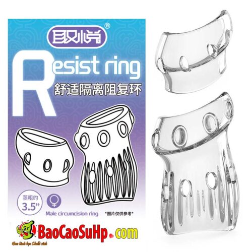 Bao cao su donden ho dau bi san Resist Ring 12 - Bao cao su donden hở đầu bi sần Resist Ring tăng kính thước giữ nguyên khoái cảm