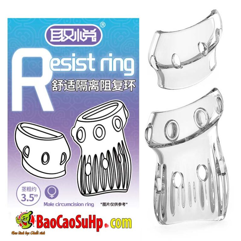 Bao cao su donden hở đầu bi sần Resist Ring tăng kính thước giữ nguyên khoái cảm