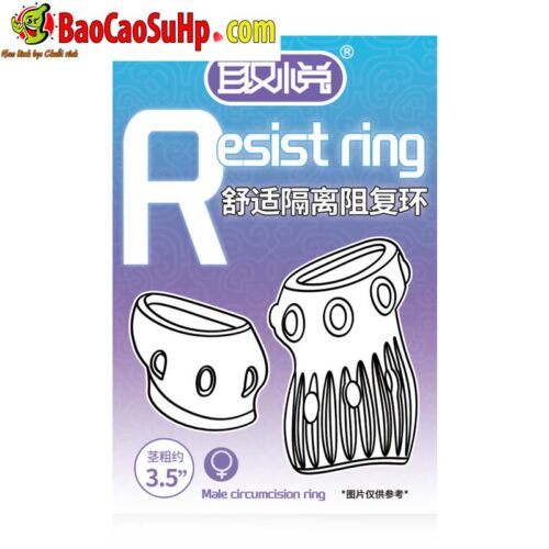 Bao cao su donden ho dau bi san Resist Ring 5 - Bao cao su donden hở đầu bi sần Resist Ring tăng kính thước giữ nguyên khoái cảm