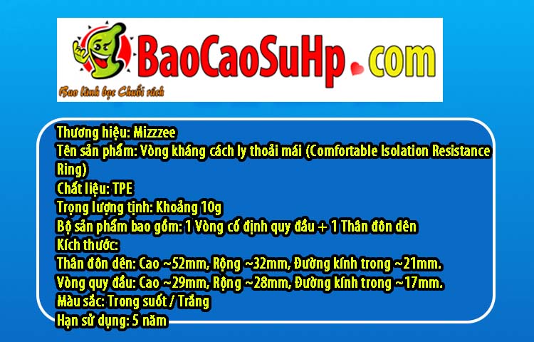 Bao cao su donden ho dau bi san Resist Ring 8 - Bao cao su donden hở đầu bi sần Resist Ring tăng kính thước giữ nguyên khoái cảm