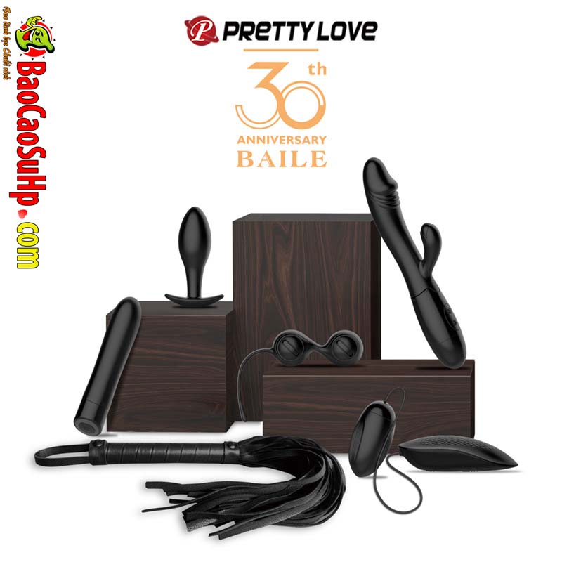 Bo Duong vat gia may rung trung rung Baile 30 anniversary Prestige 1 - Bộ Dương vật giả, máy rung, trứng rung Baile 30 anniversary Prestige 6 món
