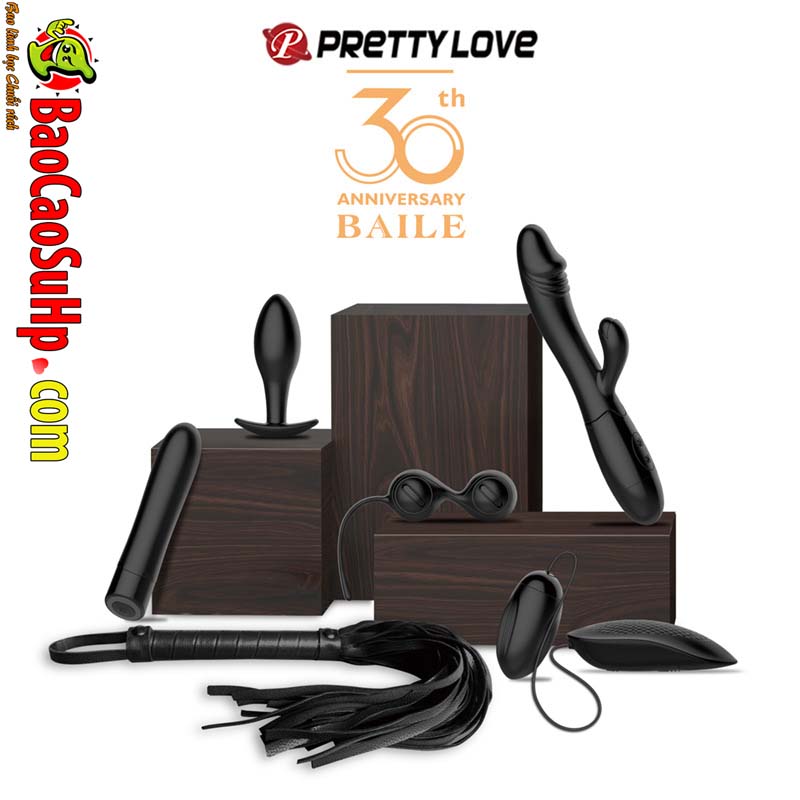 Bo Duong vat gia may rung trung rung Baile 30 anniversary Prestige 8 - Bộ Dương vật giả, máy rung, trứng rung Baile 30 anniversary Prestige 6 món