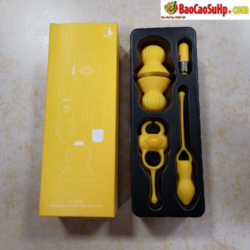 Bo dung cu may rung Trung rung kep ti 7 mon Leten Seven Tortures 7 - Bộ dụng cụ máy rung: Trứng rung, kẹp ti 8 món Leten Seven Tortures Rung