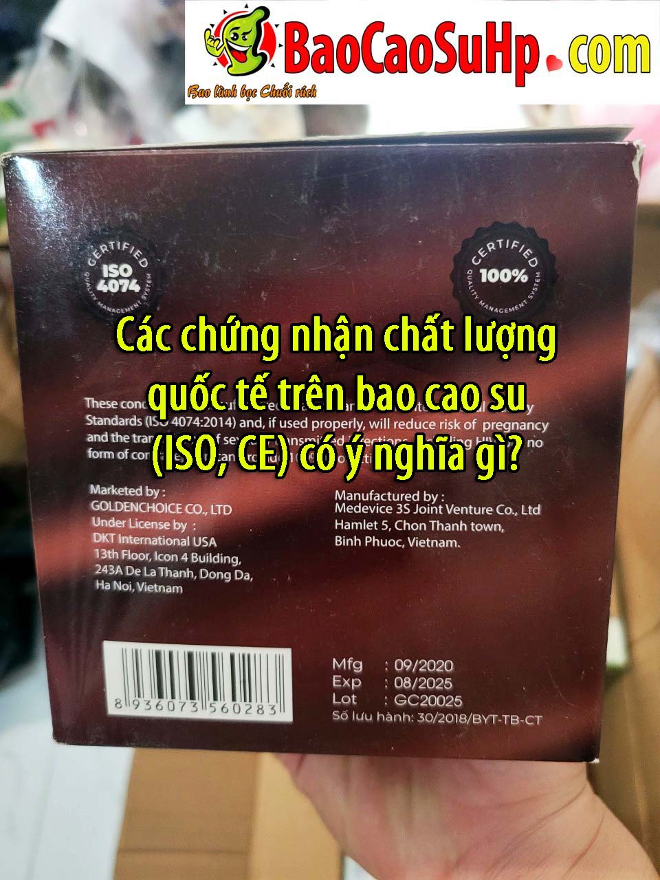 Cac chung nhan chat luong quoc te tren bao cao su ISO CE co y nghia gi