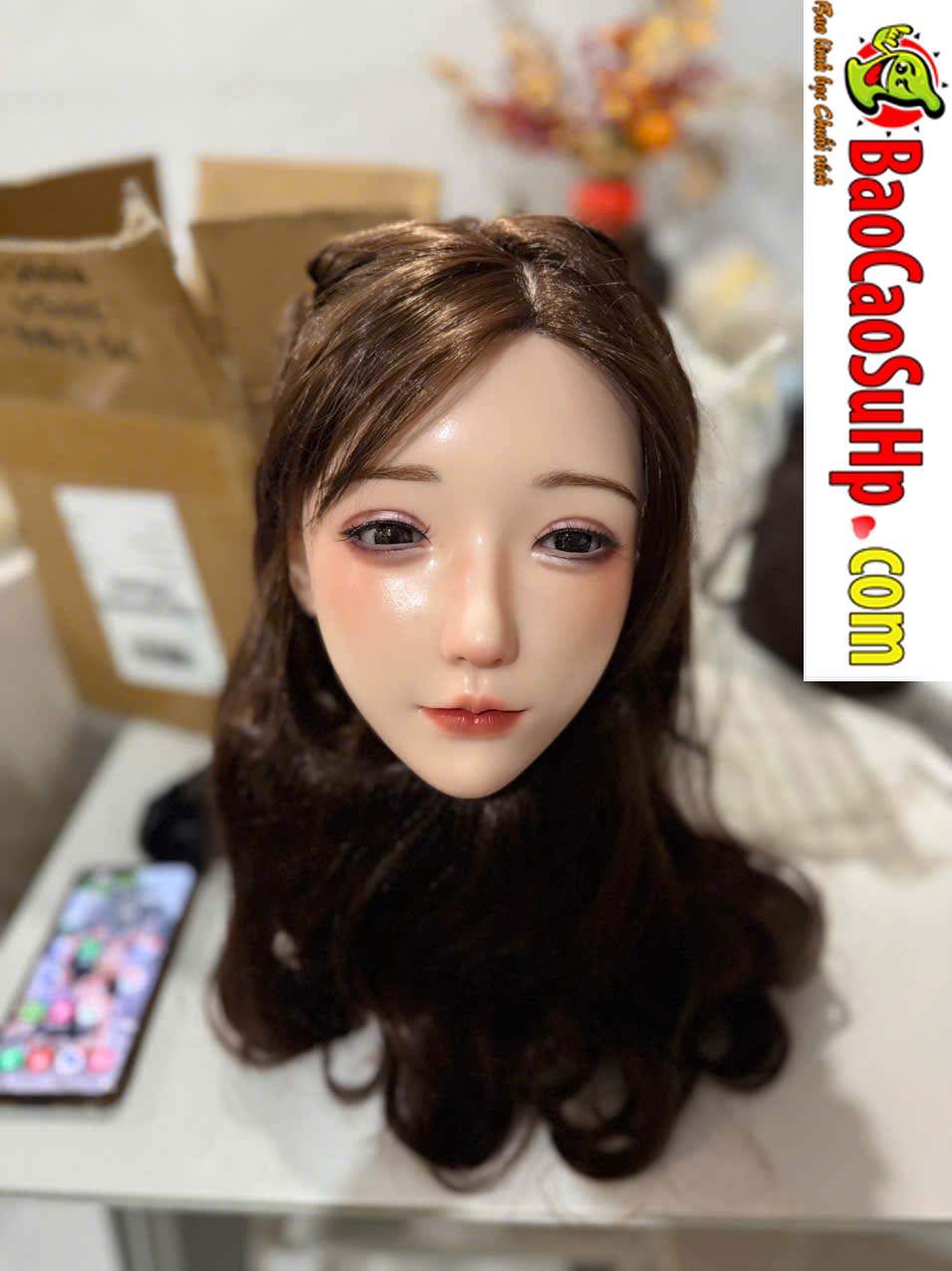 Dau dau bup be tinh duc Full Silicone cay toc trang diem 3 lop M170091 1