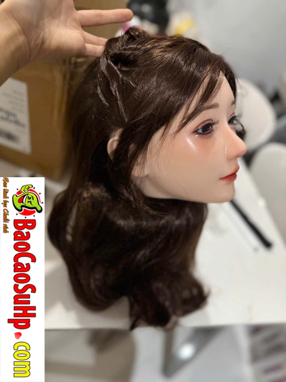 Dau dau bup be tinh duc Full Silicone cay toc trang diem 3 lop M170091 2