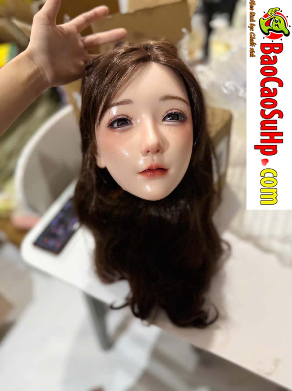 Dau dau bup be tinh duc Full Silicone cay toc trang diem 3 lop M170091 3