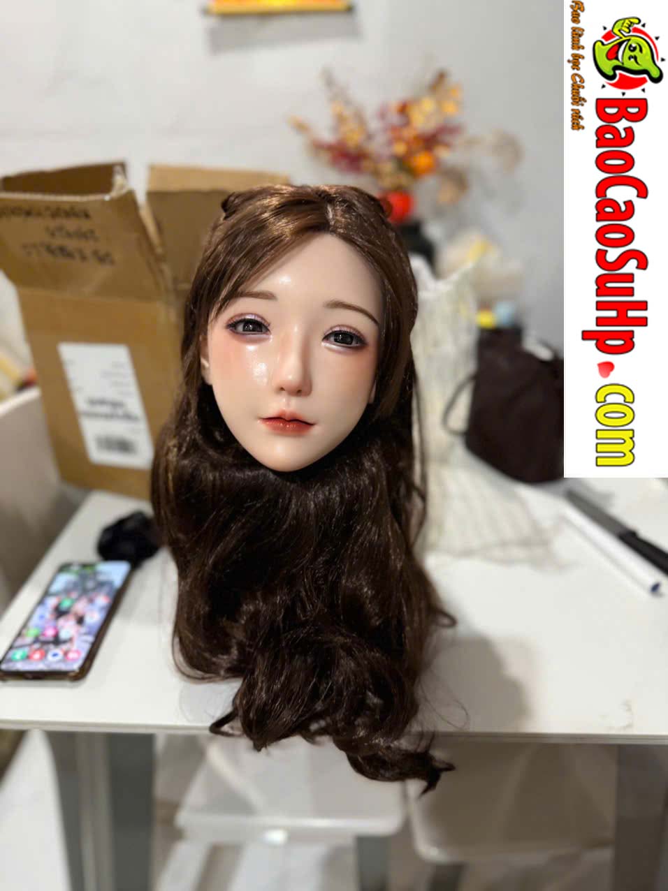 Dau dau bup be tinh duc Full Silicone cay toc trang diem 3 lop M170091 4