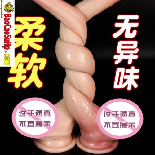 Duong vat gia sieu mem uon deo 360 Jiuai Maynard 2 - Dương vật giả Silicone siêu mềm uốn dẻo 360 đóng đất Jiuai Maynard 400g