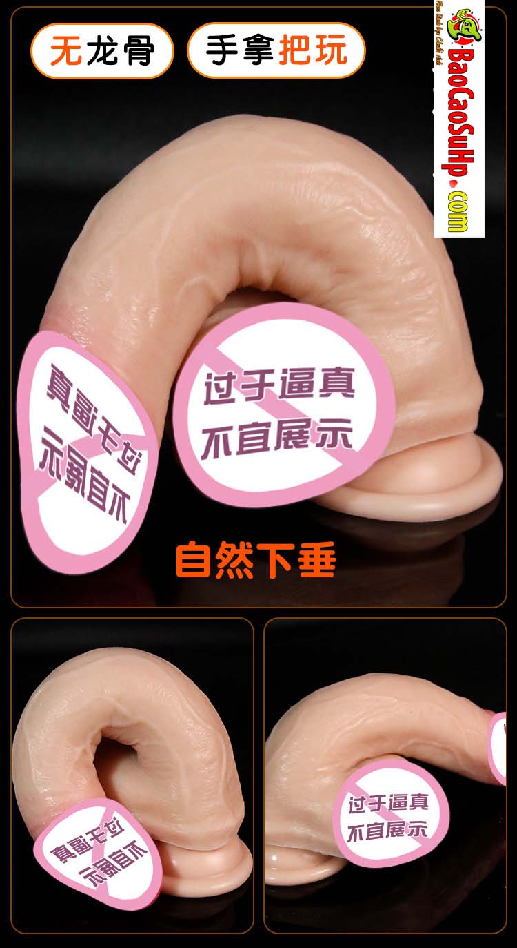 Duong vat gia sieu mem uon deo 360 Jiuai Maynard 22 - Dương vật giả Silicone siêu mềm uốn dẻo 360 đóng đất Jiuai Maynard 400g