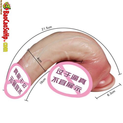 Duong vat gia sieu mem uon deo 360 Jiuai Maynard 4 - Dương vật giả Silicone siêu mềm uốn dẻo 360 đóng đất Jiuai Maynard 400g