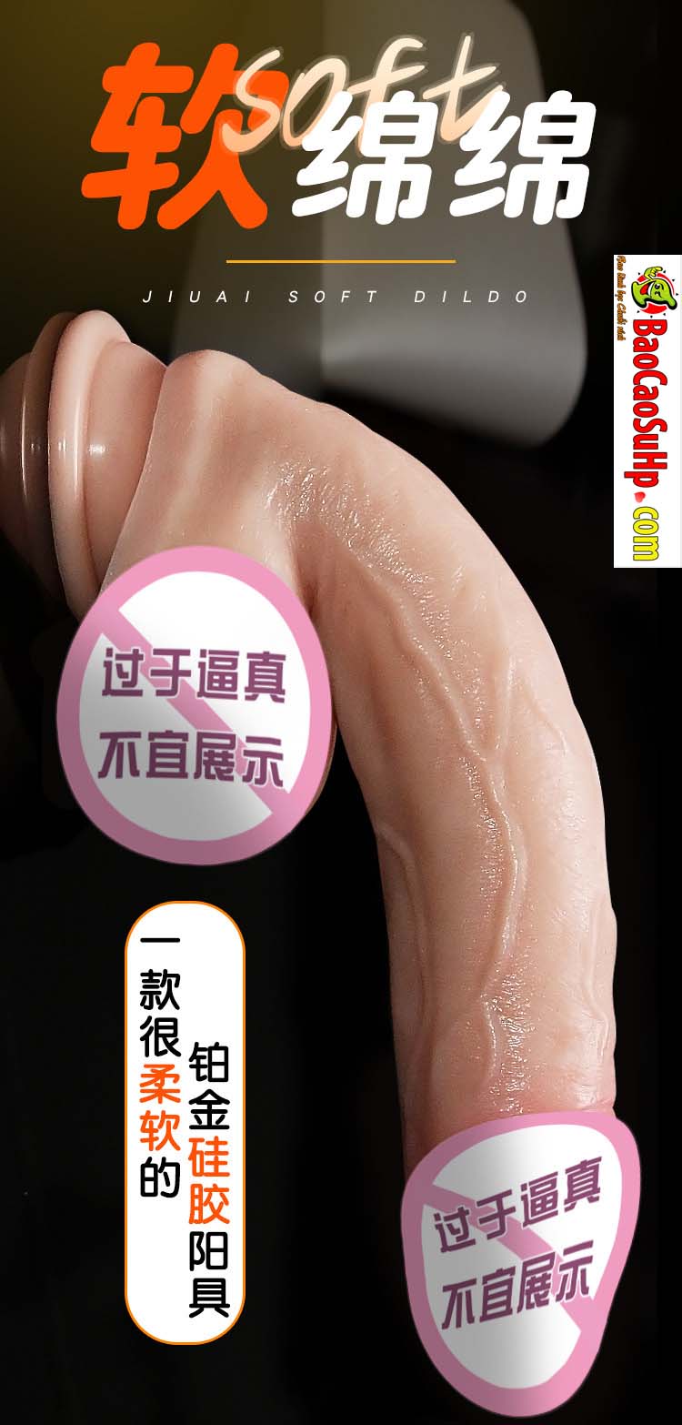 Duong vat gia sieu mem uon deo 360 Jiuai Maynard 6 - Dương vật giả Silicone siêu mềm uốn dẻo 360 đóng đất Jiuai Maynard 400g