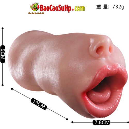 Mieng gia nguyen khoi mom rong Jiuai Ultimate Oral Cavity 5 - Miệng giả nguyên khối Silicone mồm rộng Jiuai Ultimate Oral Cavity 750g