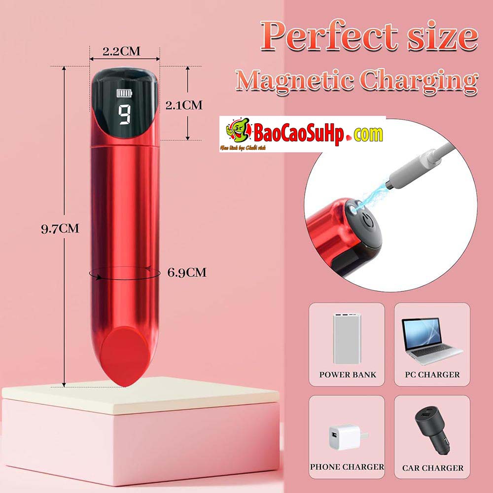 Trung rung son moi Bullet Punki man hinh Led 10 - Trứng Rung Son Môi Punki: Đột Phá Công Thái Học Với Màn Hình LED Thông Minh