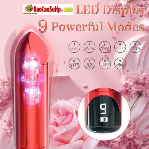 Trung rung son moi Bullet Punki man hinh Led 2 - Trứng Rung Son Môi Punki: Đột Phá Công Thái Học Với Màn Hình LED Thông Minh