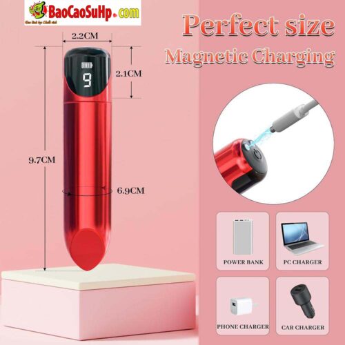 Trung rung son moi Bullet Punki man hinh Led 4 - Trứng Rung Son Môi Punki: Đột Phá Công Thái Học Với Màn Hình LED Thông Minh