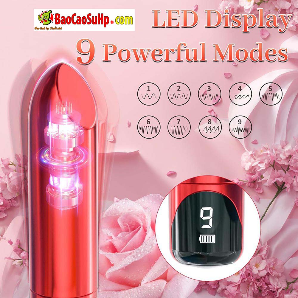 Trung rung son moi Bullet Punki man hinh Led 8 - Trứng Rung Son Môi Punki: Đột Phá Công Thái Học Với Màn Hình LED Thông Minh