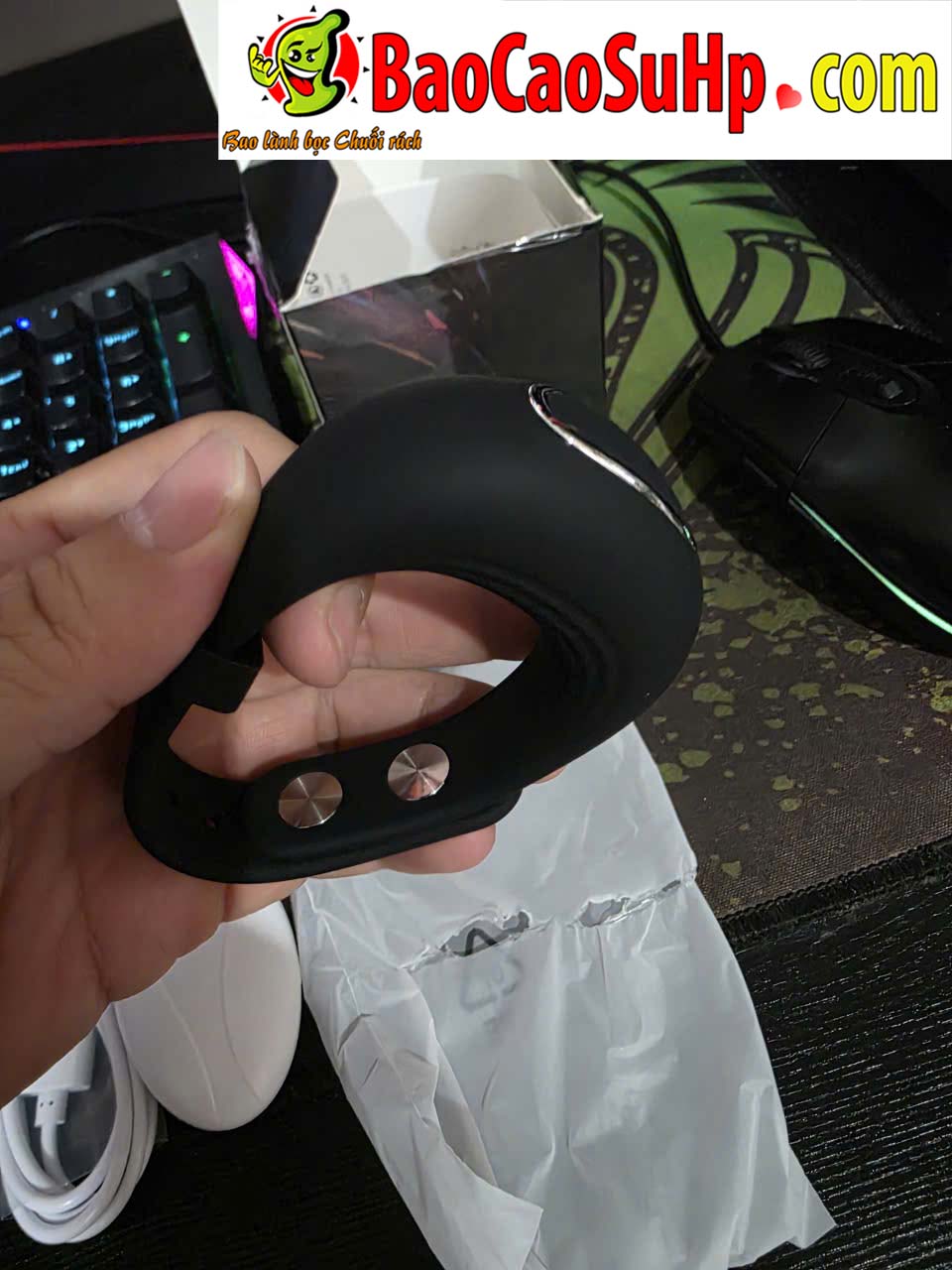 Vong deo duong vat co rung Stamina Men Black Fit moi kich thuoc 2