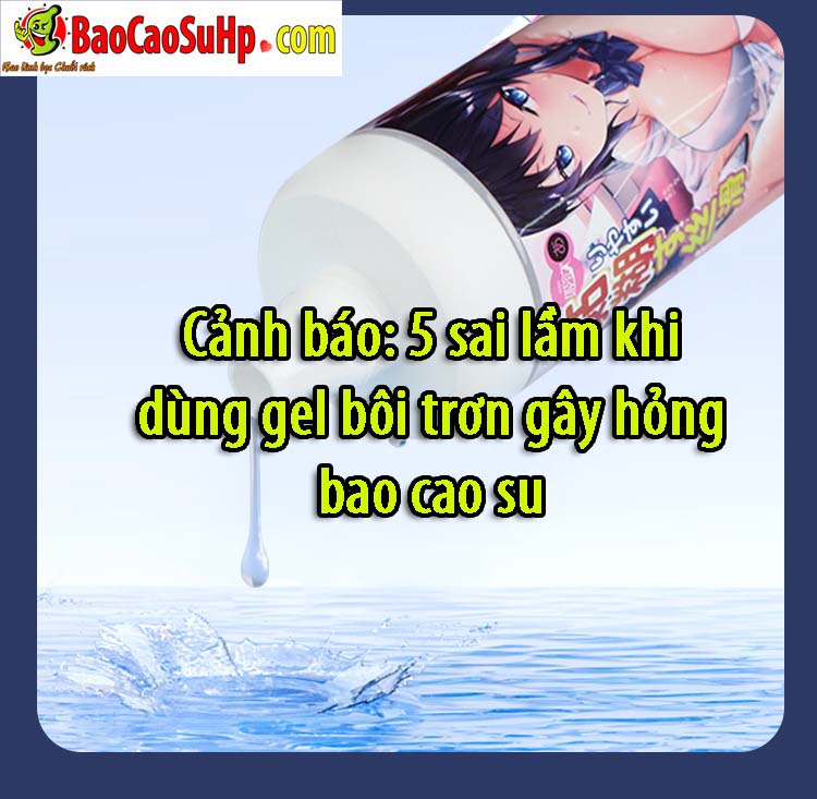 5 sai lam khi su dung gel boi tron