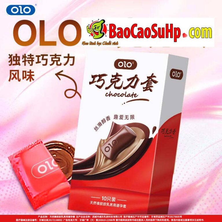 Bao cao su Olo 0.01mm Siêu Mỏng Hương vị Socola ngọt ngào
