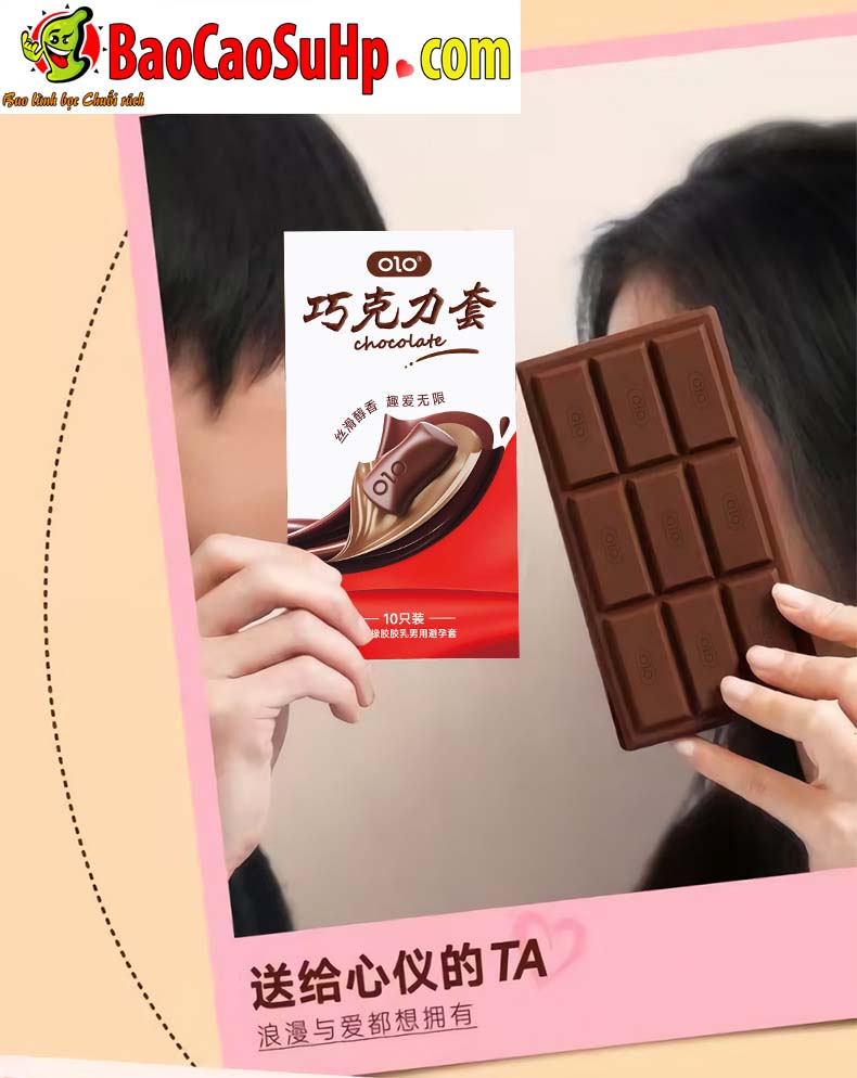Bao cao su Olo 0.01mm Sieu Mong Huong vi Socola 11 - Bao cao su Olo 0.01mm Siêu Mỏng Hương vị Socola ngọt ngào