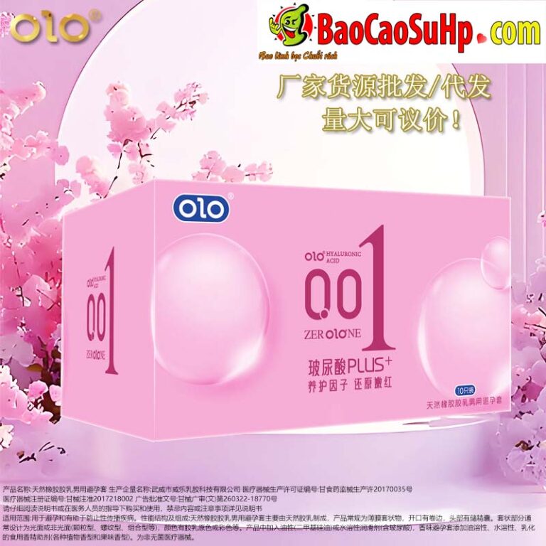 Bao Cao Su OLO 0.01mm Pink Love: Sự Kết Hợp Hoàn Hảo Giữa "Cảm Giác Thật" và "Chăm Sóc Vùng Kín"