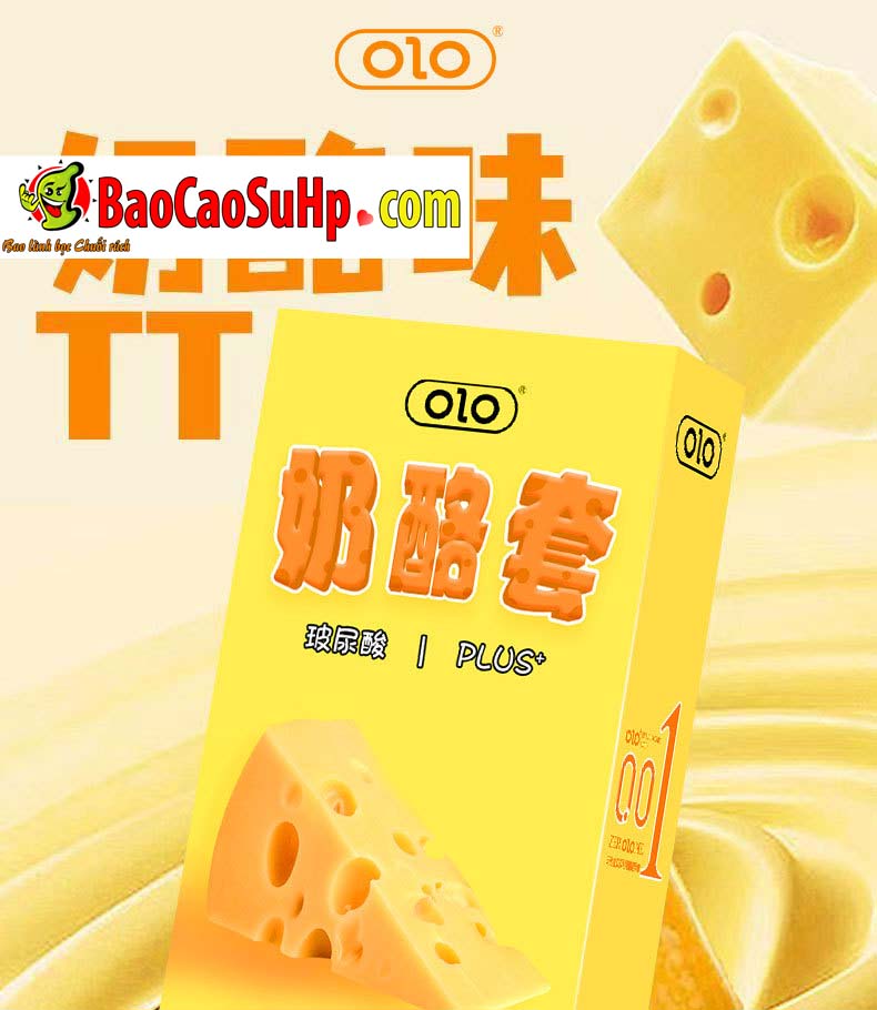 Bao cao su Olo 0.01mm sieu mong huong pho mai axit hyaluronic 7 - Bao Cao Su OLO 0.01mm Siêu Mỏng Hương Phô Mai & Axit Hyaluronic: Sự Kết Hợp Giữa "Thực Phẩm" và "Dưỡng Da"