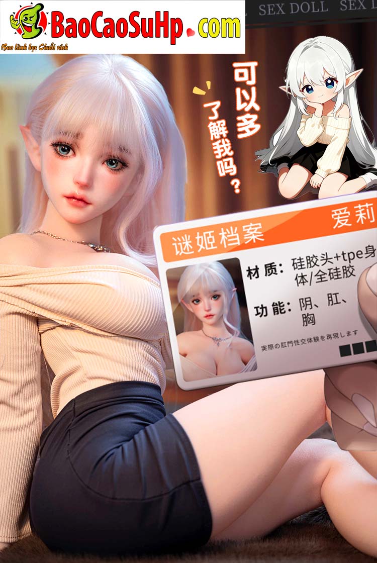 Bup Be tinh duc Tinh Linh Miki Ai Li 11 - Búp bê tình dục Full Anime Miki Ai Li Cô tinh linh bé nhỏ xinh đẹp 88cm đầu silicone thân TPE