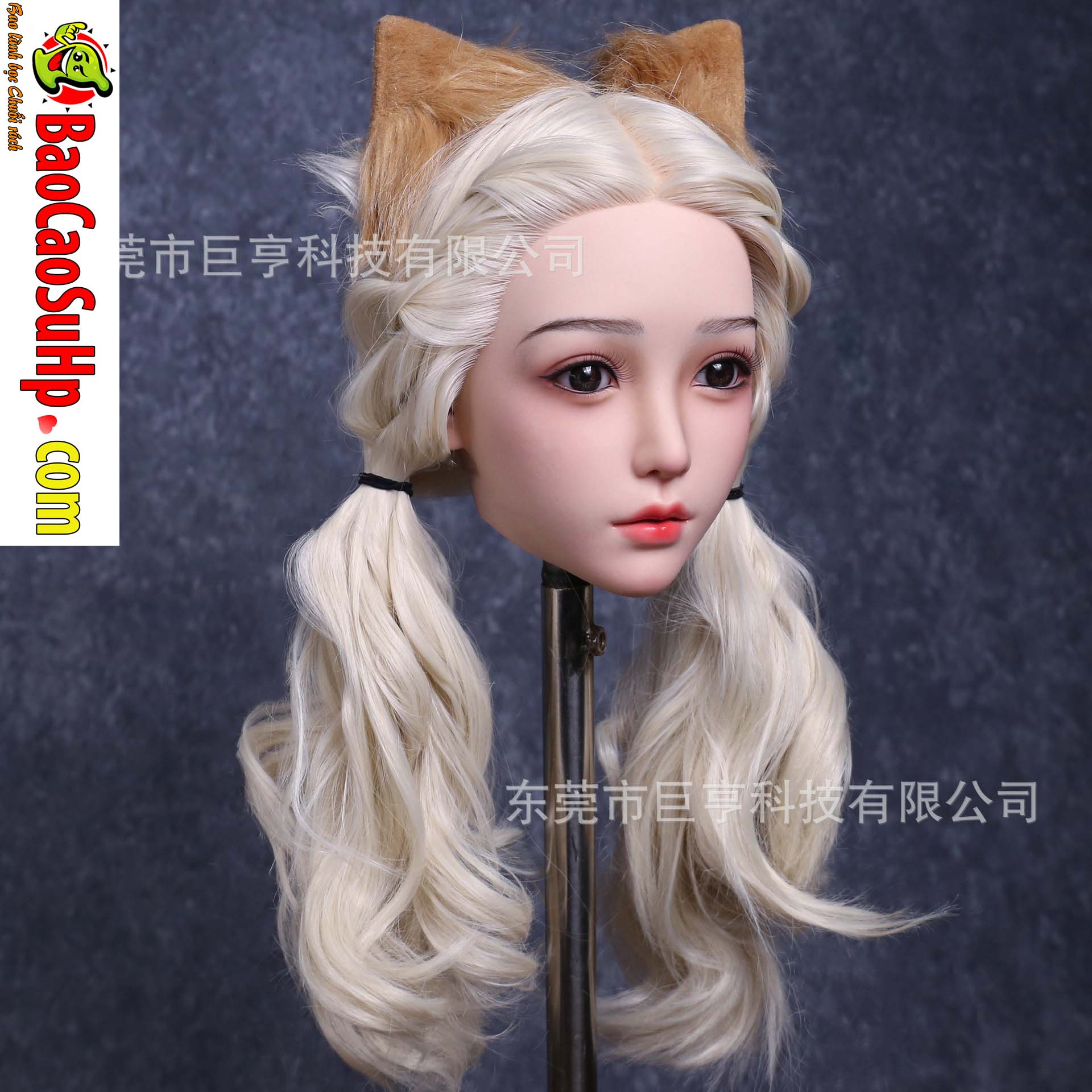 Dau bup be tinh duc Full Silicone co the tuy chinh mieng cay toc SSS 1805b2 10 - Đầu búp bê tình dục Full Silicone có thể tùy chỉnh miệng cấy tóc SSS 1805b2 3kg