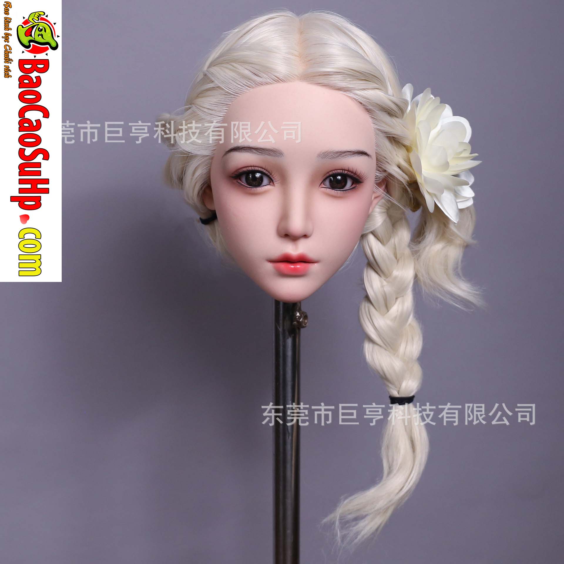 Dau bup be tinh duc Full Silicone co the tuy chinh mieng cay toc SSS 1805b2 13 - Đầu búp bê tình dục Full Silicone có thể tùy chỉnh miệng cấy tóc SSS 1805b2 3kg