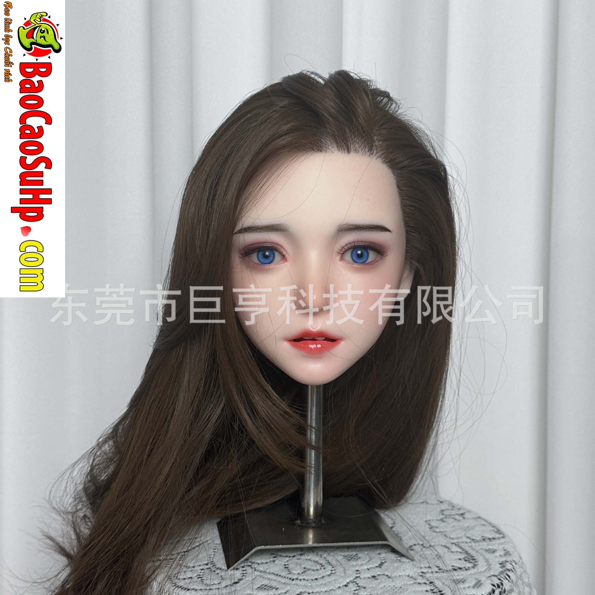 Dau bup be tinh duc Full Silicone co the tuy chinh mieng cay toc SSS 1805b2 16 - Đầu búp bê tình dục Full Silicone có thể tùy chỉnh miệng cấy tóc SSS 1805b2 3kg