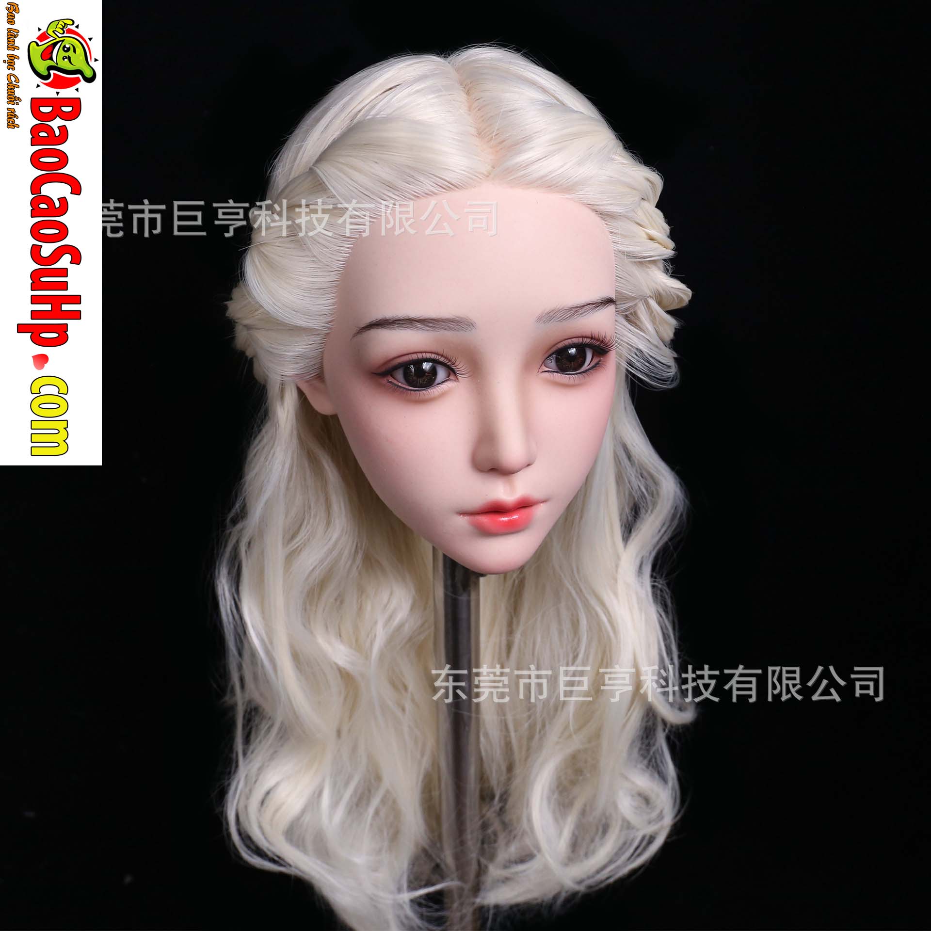 Dau bup be tinh duc Full Silicone co the tuy chinh mieng cay toc SSS 1805b2 9 - Đầu búp bê tình dục Full Silicone có thể tùy chỉnh miệng cấy tóc SSS 1805b2 3kg