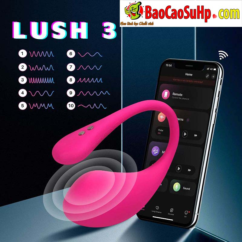 Review may rung Lovense Lush Ket noi app rung theo nhac 4
