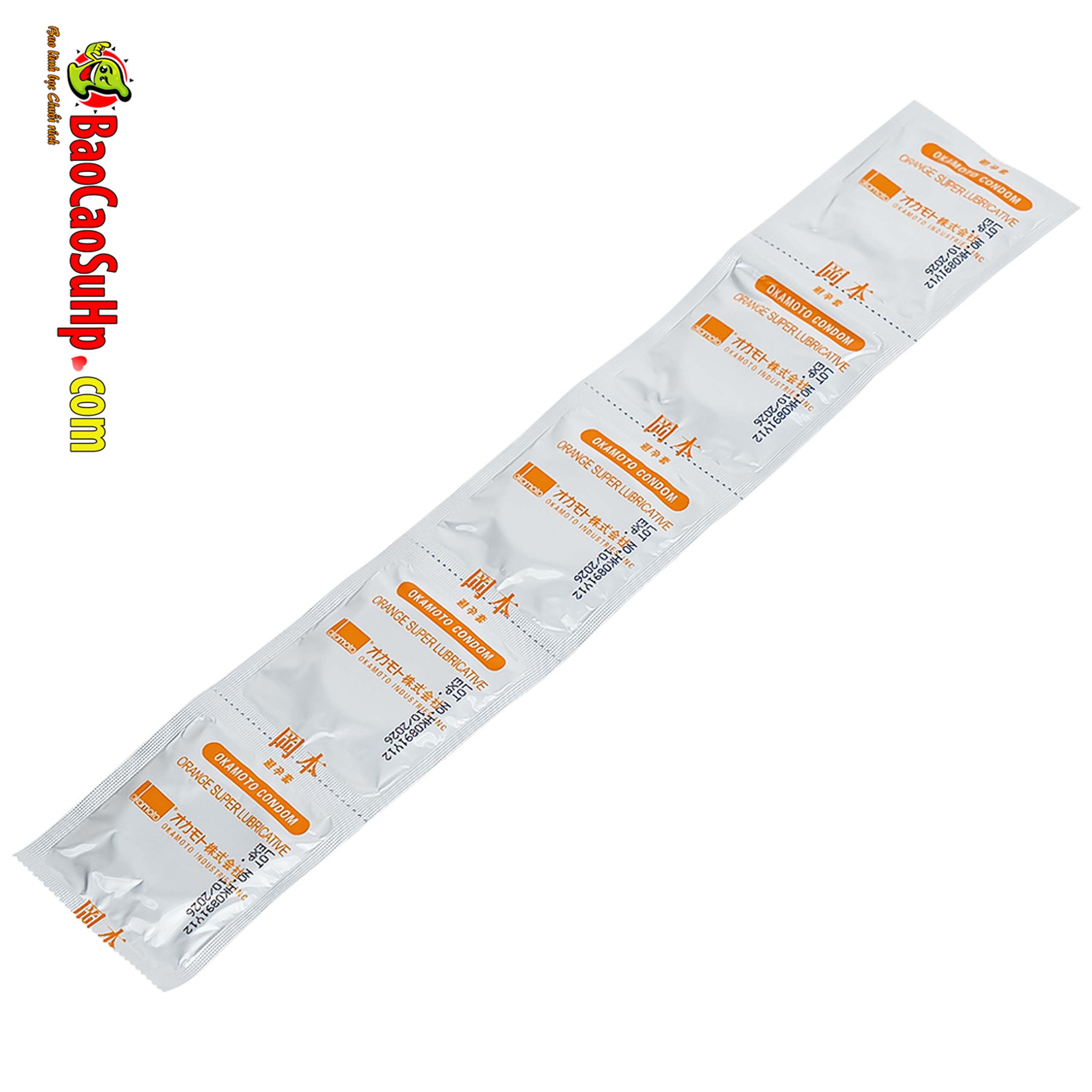 Bao Cao Su Okamoto Skinless Skin Orange Lubricated Huong Cam 6 - Bao Cao Su Okamoto Skinless Skin Orange: Vị Cam Tươi M&aacute;t - Đ&aacute;nh Thức Mọi Gi&aacute;c Quan