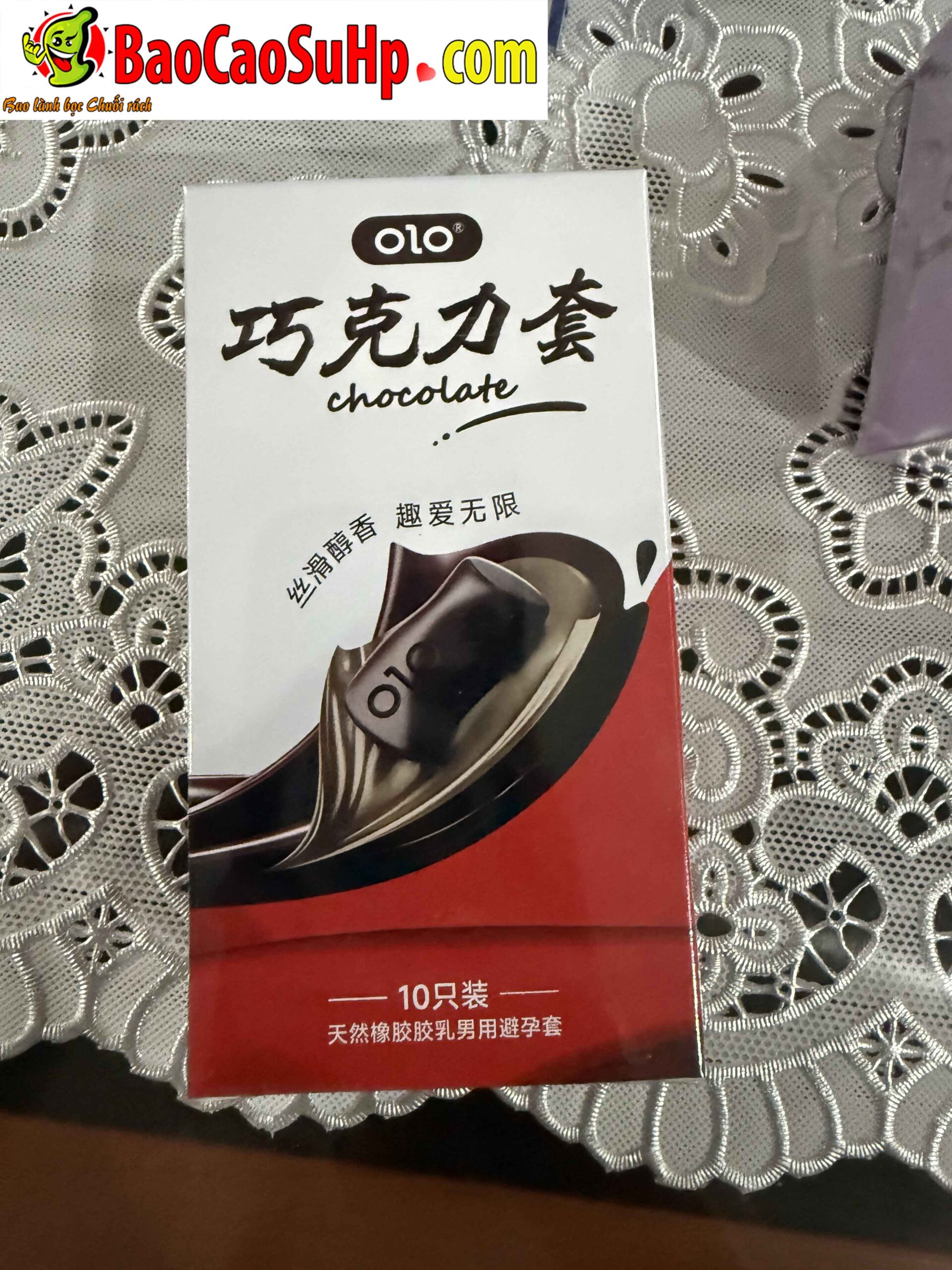 Bao cao su Olo 0.01mm Sieu Mong Huong vi Socola ngot ngao scaled
