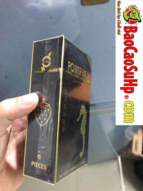 Bao cao su Powermen STRAWBERRY longer 9 - Bao cao su Powermen STRAWBERRY longer gân gai hương dâu 9,6% Benzocain Bao cao su Powermen STRAWBERRY longer 9 - Bao cao su Powermen STRAWBERRY longer gân gai hương dâu 9,6% Benzocain