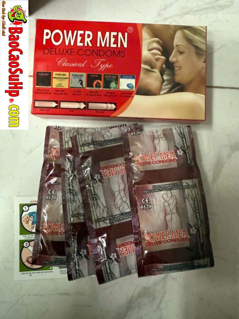 Bao cao su Powermen gia đình Classic Type trơn 12c/hộp giá rẻ