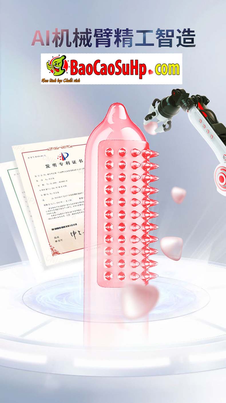 Bao cao su olo 0.01mm tui khi diem G donut massage 19 - Bao cao su olo 0.01mm túi khí điểm G donut massage hạt cực khoái cho nam